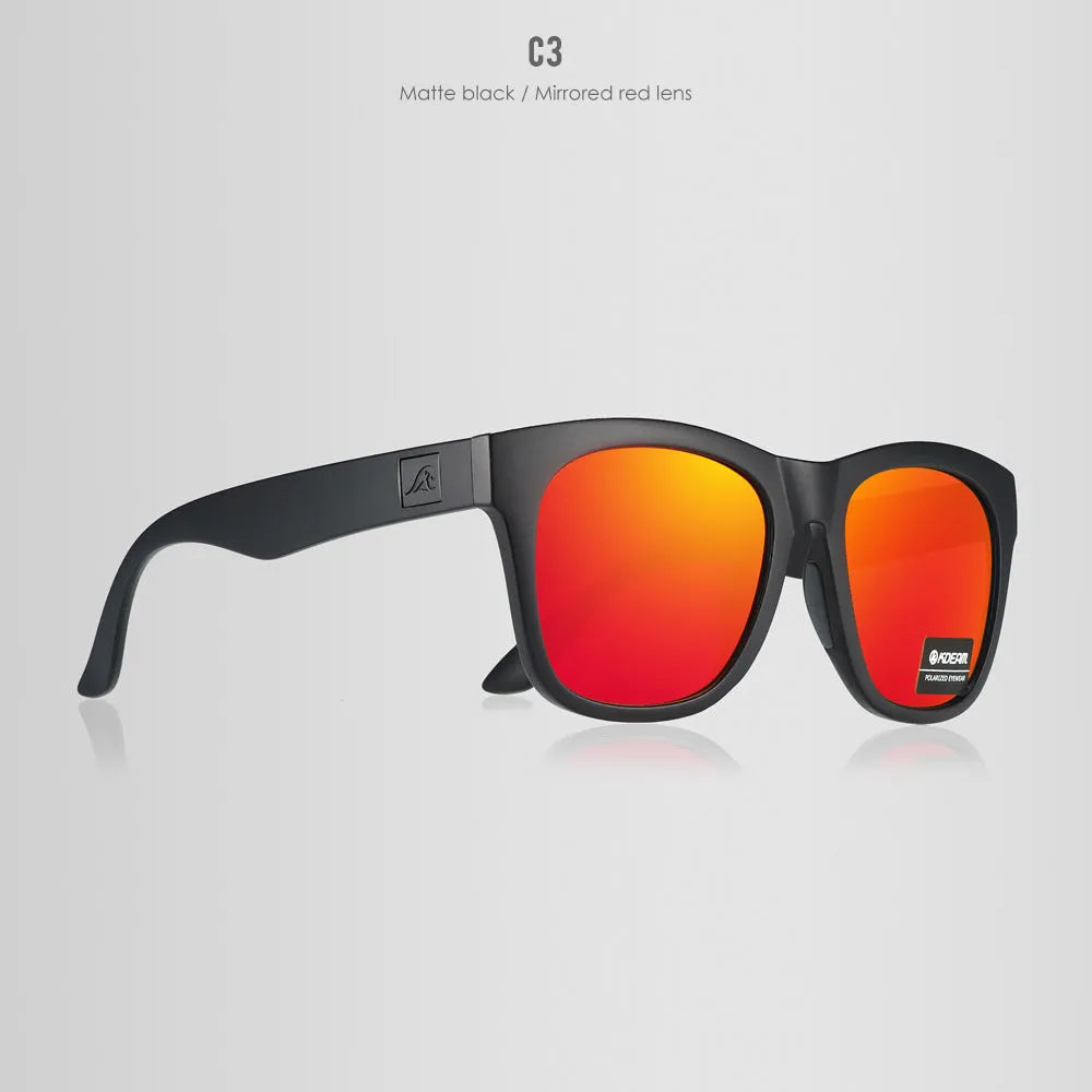 Thickened polarised sunglasses with TAC lenses and PC frame in various colour options