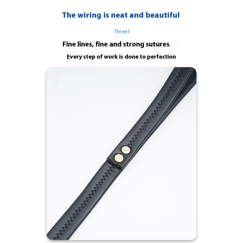 Roran high-grade PU leather pet traction belt showing adjustable strap and secure clasp in black or maroon colour