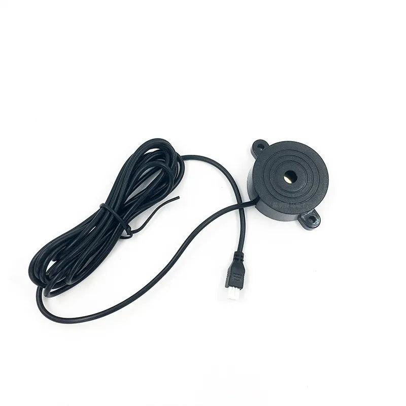 Four ultrasonic parking sensors and control module for vehicle reversing radar system with buzzer alerts