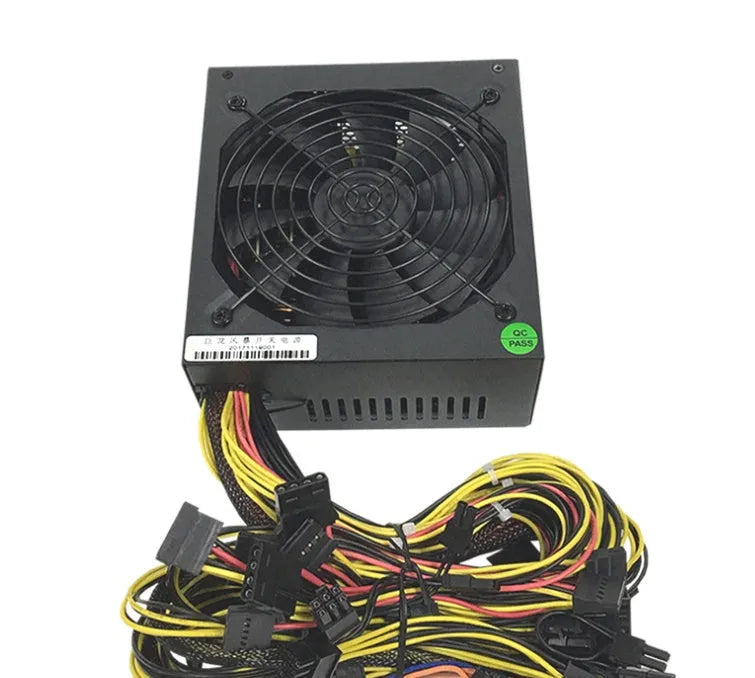 Black server power supply unit with high wattage rating for 110V systems.