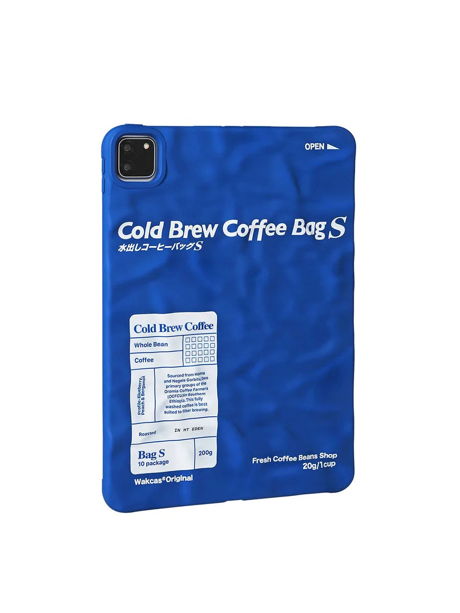Blue flat soft TPU protective case for Apple iPad, compatible with multiple model sizes including 11 inch and 10.2 inch