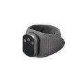 Grey cloth-covered rechargeable hand massager with timer for wrist ankle knee neck physiotherapy