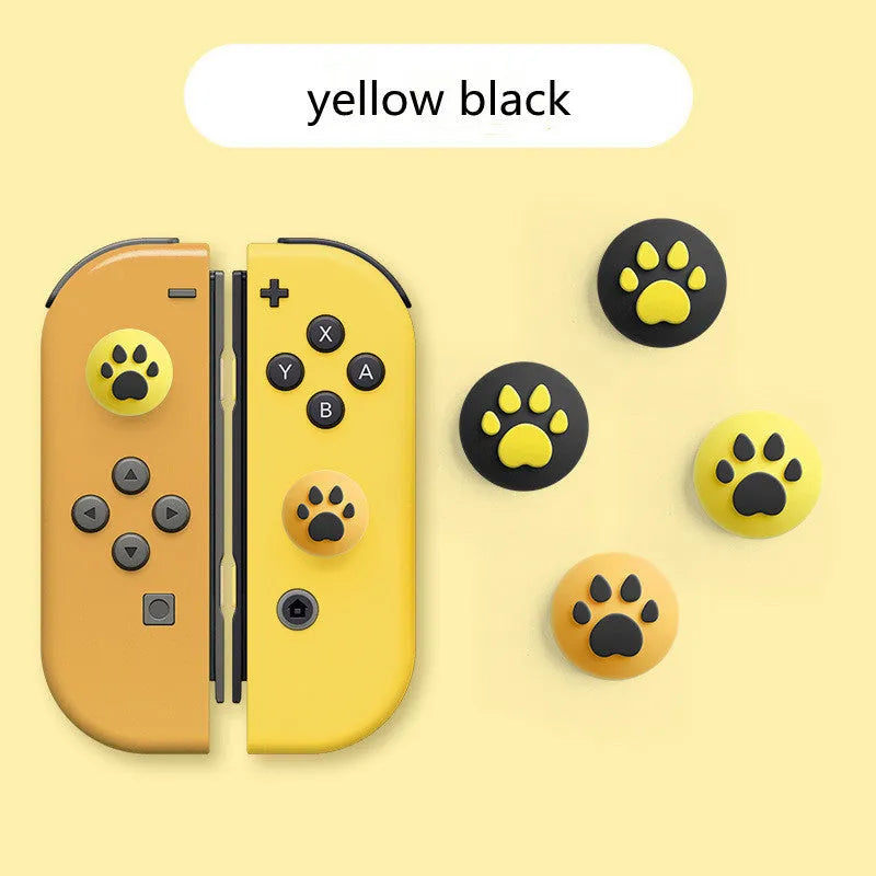 Silicone protective sleeve and joystick caps for Nintendo Switch Lite controller in various colour combinations