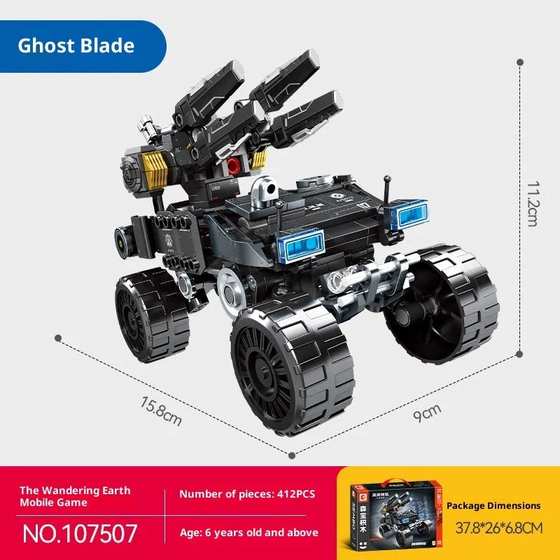 Deep cannon chariot assembly model building blocks toy for boys plastic small particles colour options