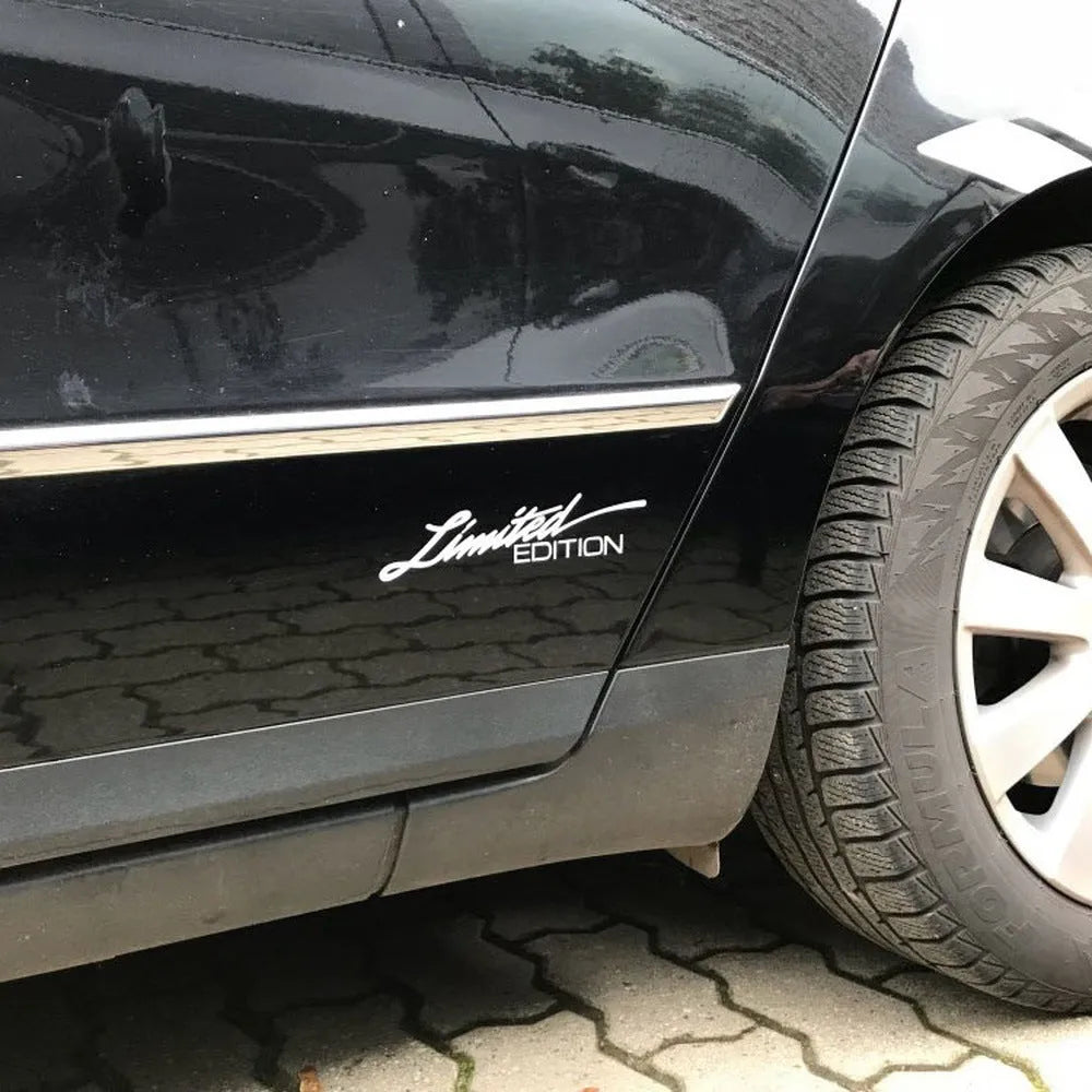 British reflective bumper sticker with English wording, 16cm by 3.8cm plastic car decal