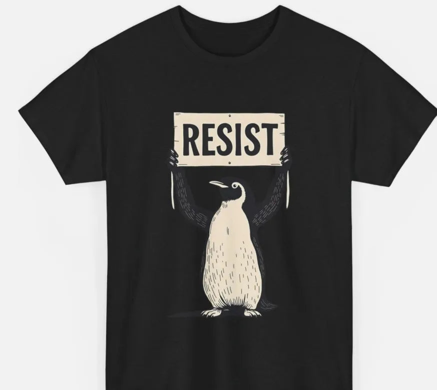 Loose-fit short-sleeve cotton t-shirt in black, shown on a model, with a round neckline.