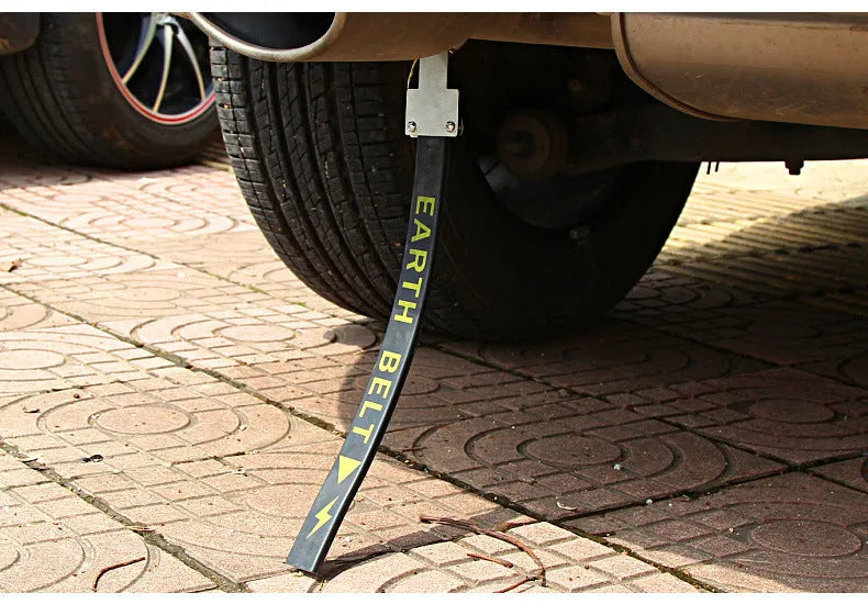 Black rubber and copper car electrostatic grounding belt with 370mm length