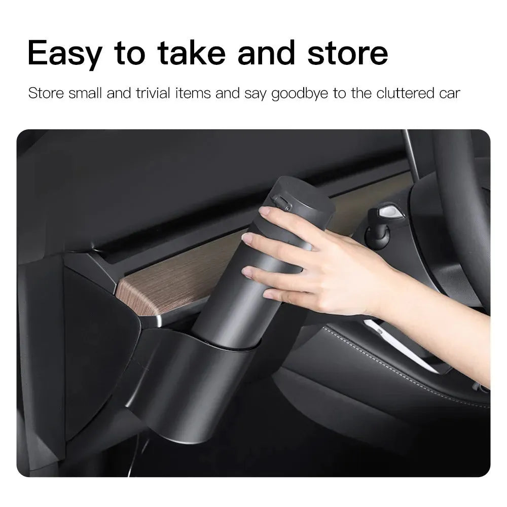 Tesla Model 3 and Model Y dashboard water cup holder accessory for left-hand drive vehicles