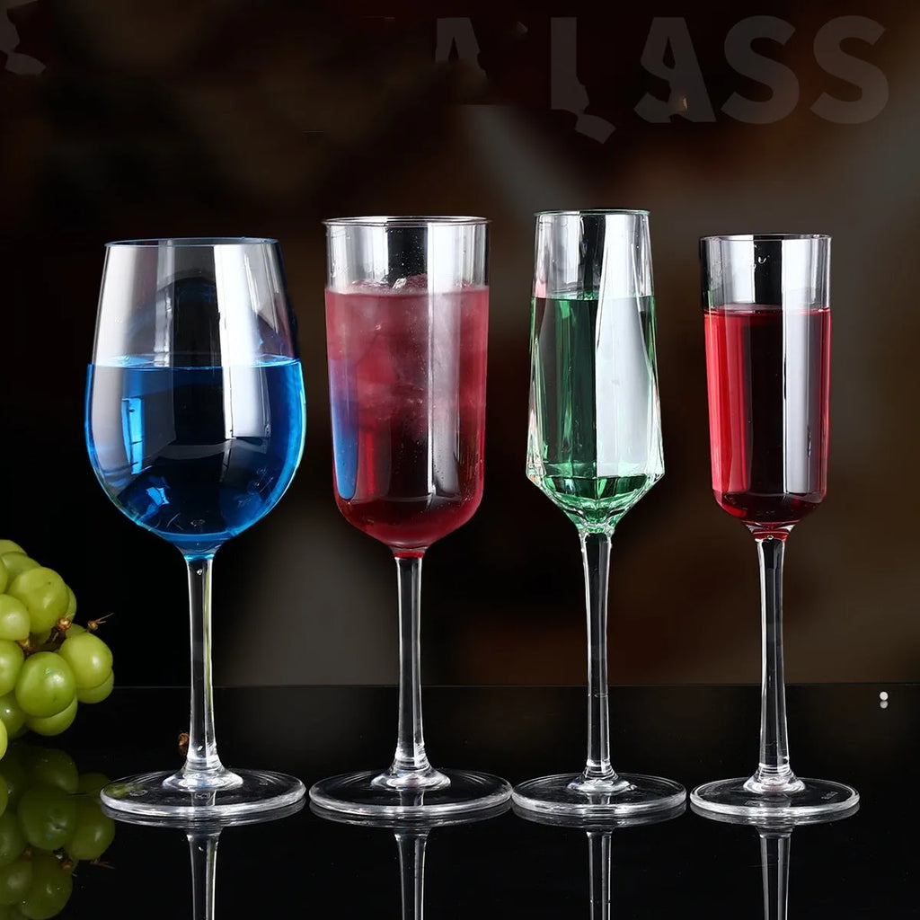 Clear PC acrylic party catering bottle for milk tea and red wine, 300ml or 550ml capacity.