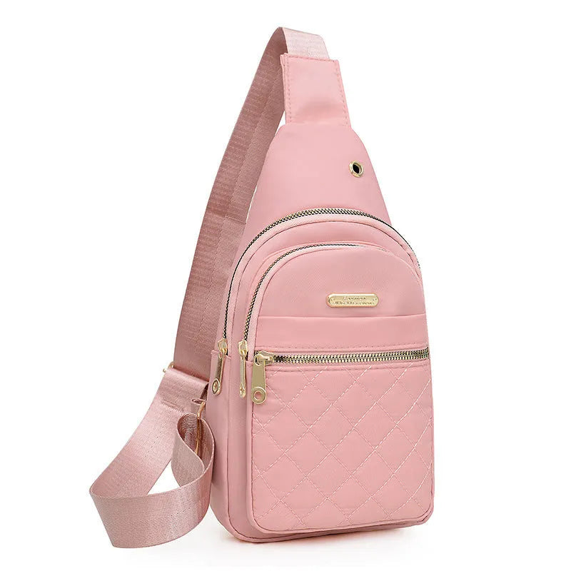 Oxford cloth crossbody sports chest bag in multiple colour options with breathable design