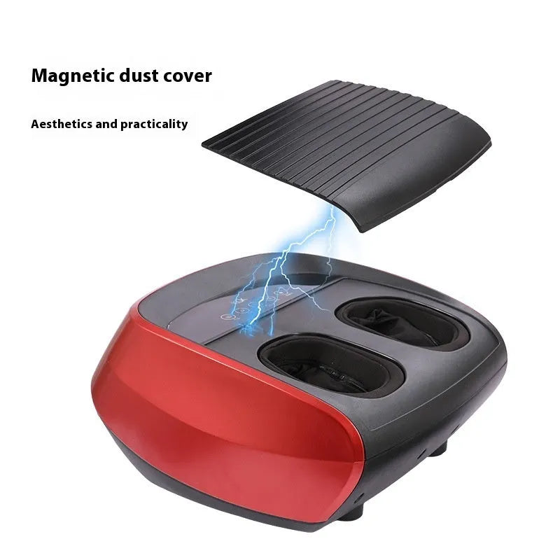 Flip automatic foot massager in black, red, or white colours with infrared and sterilisation functions