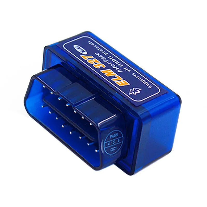 Compact dual-mode OBD2 Bluetooth automotive fault detector for engine diagnostics