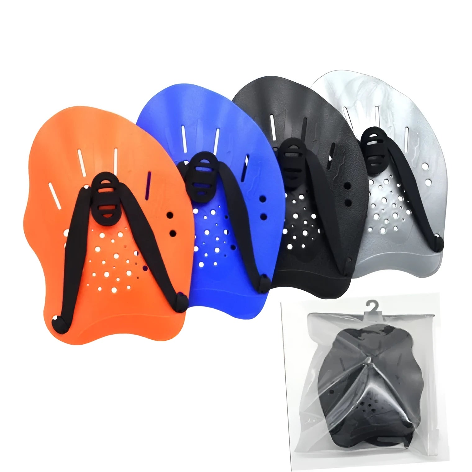 Swimming training paddles for freestyle stroke resistance in various colours and sizes S M L