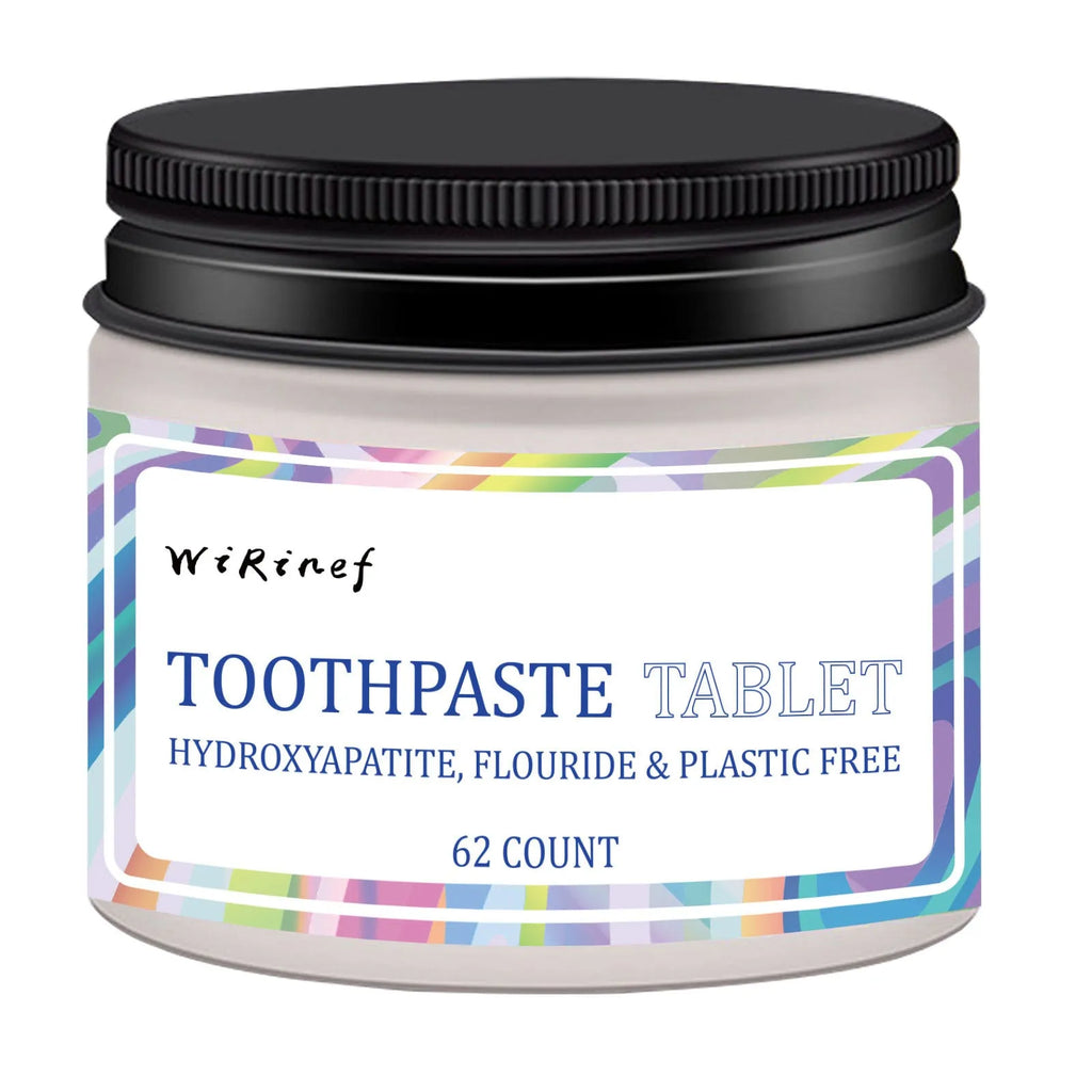 62-piece portable toothpaste tablets in TP19 solid formulation for travel oral hygiene