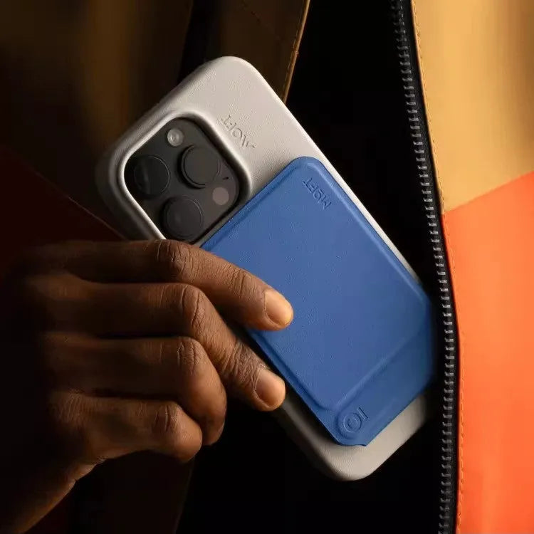Slim black magnetic phone holder showing dimensions 96.5mm by 63.5mm