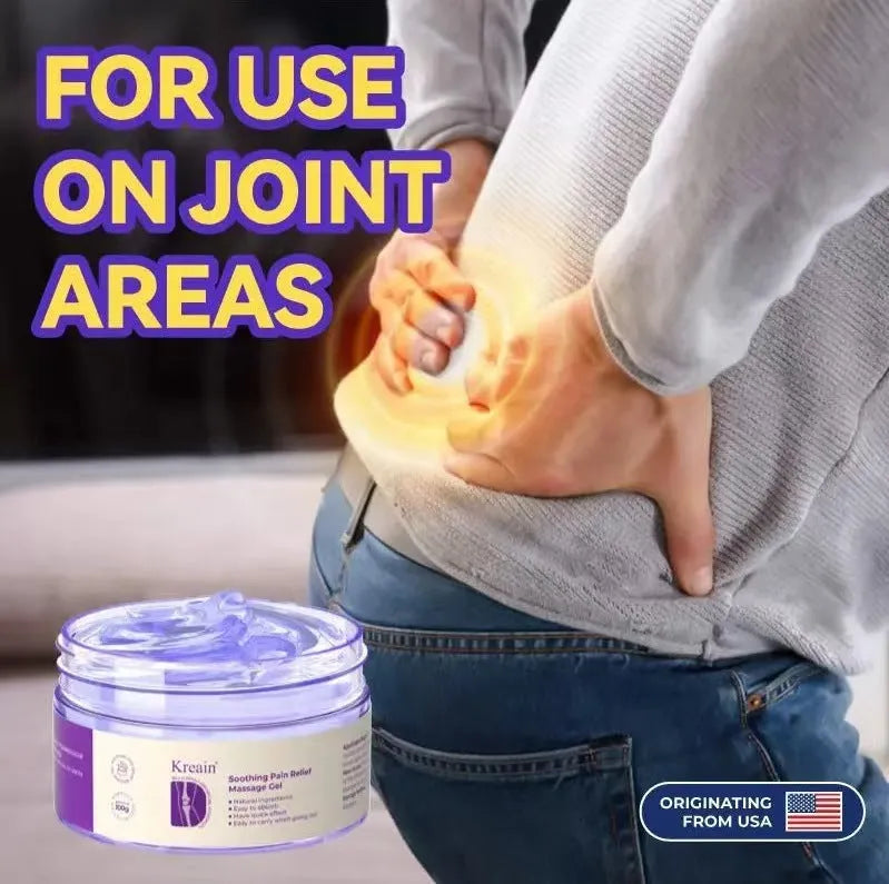 100g tube of joint pain care gel with squeeze tube packaging for topical application