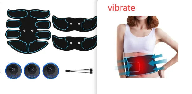 K81 digital abdominal muscle patch three-piece set with colour-coded edges and display