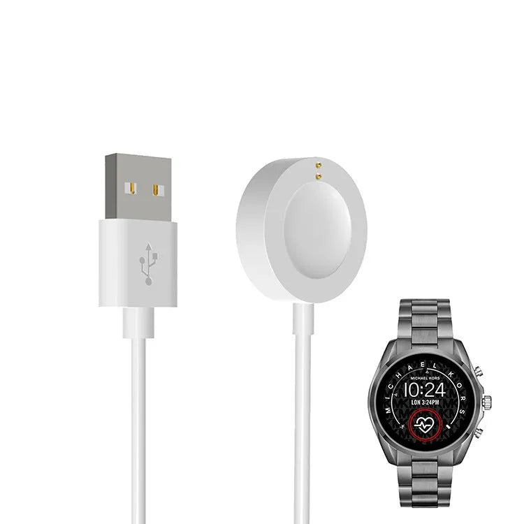 ABS 5E Smart Watch Charger Cable for Michael Kors, black colour, compact 8cm x 4cm x 1cm charger