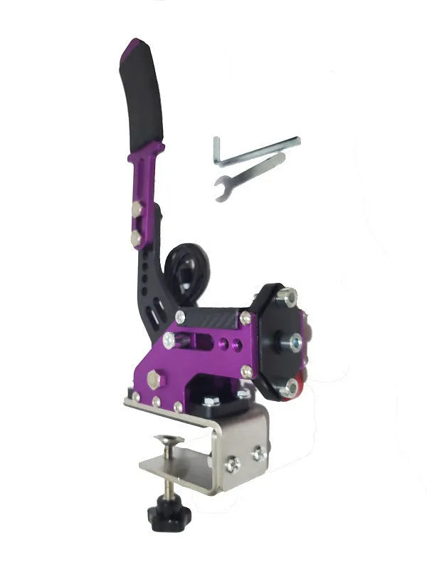 Black drift racing handbrake controller with clamp mount for Logitech and Thrustmaster racing wheels