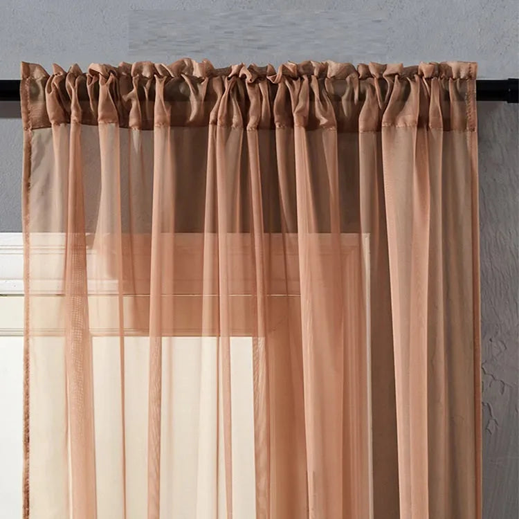 Modern simple black cotton linen blend vertical curtain measuring 150cm by 250cm