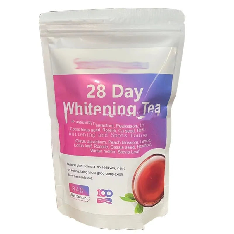 Assortment of herbal tea bags for a 28-day slimming and detox programme