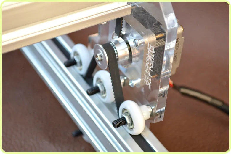 Miniature laser engraving machine with 400x300mm bottom plate for marking and lettering work