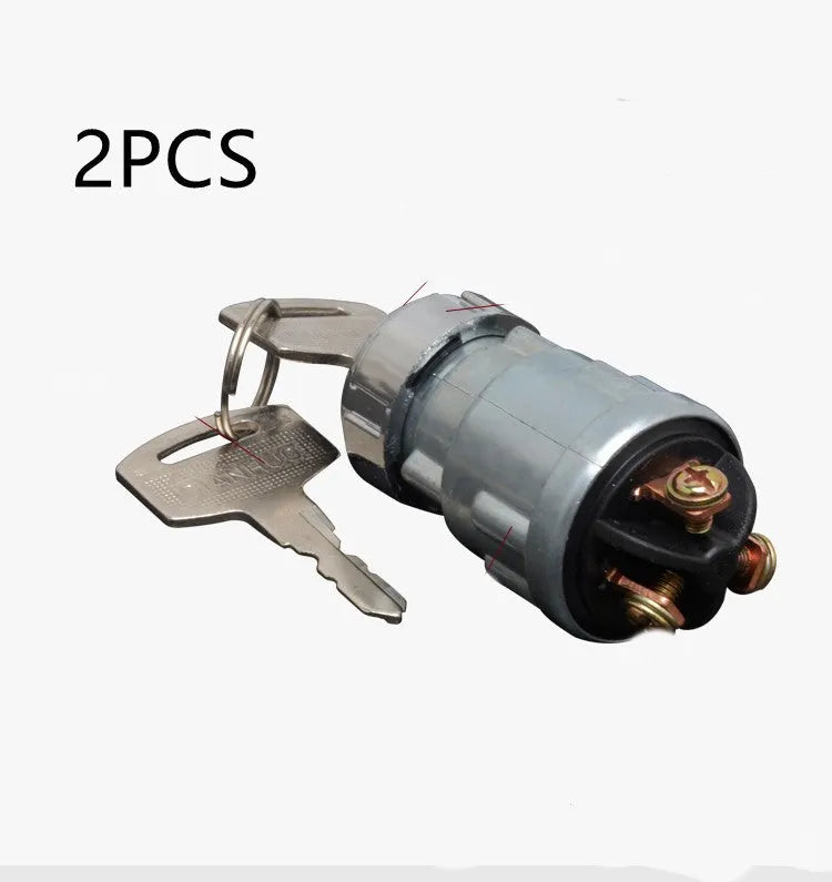 Copper ignition switch with key for trucks and forklifts, JK423 model options