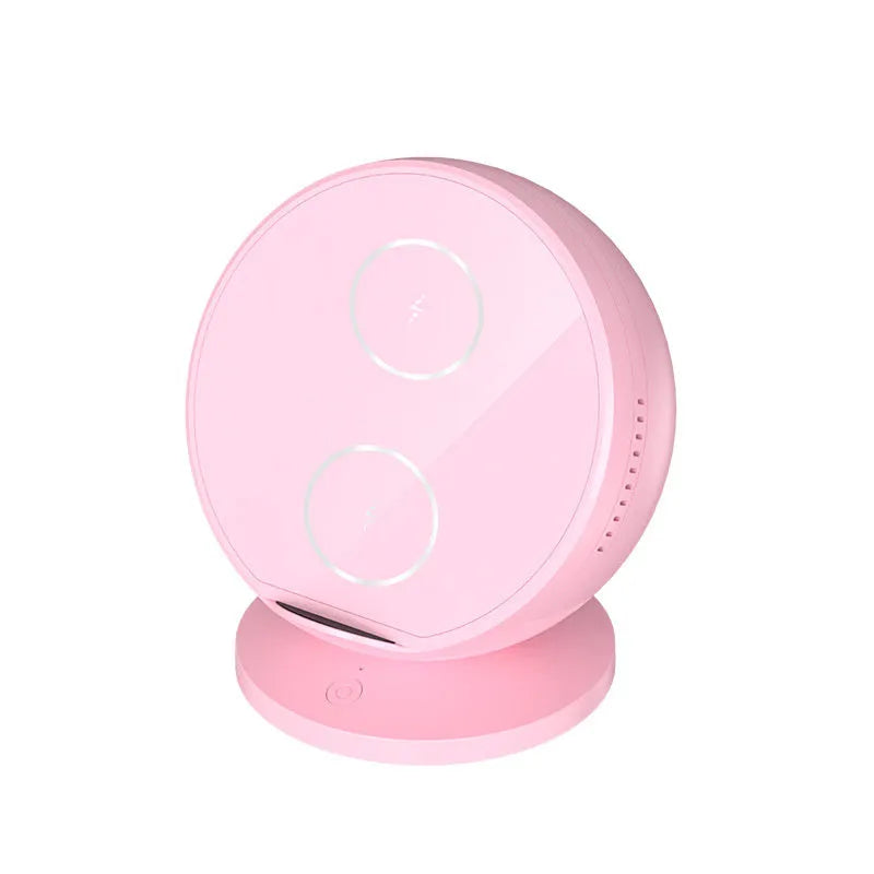 Mobile phone wireless charging holder with Bluetooth speaker in multiple colour options