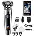 Digital USB rechargeable beard scraper shaver with LED display and washable design