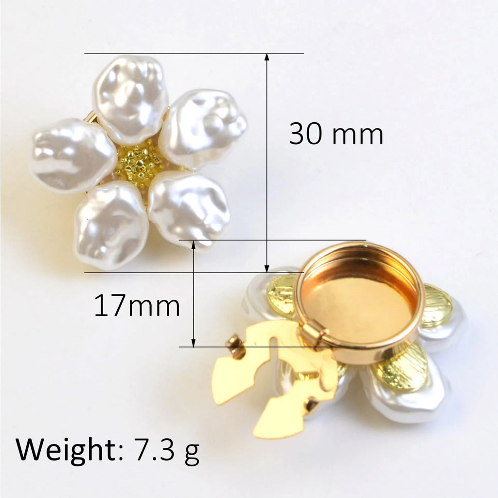 Alloy pearl rhinestone cufflink buttons white inlaid diamond processing single
