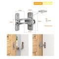Warehouse sliding door lock with 90-degree hasp and flat shackle in carbon steel or stainless steel options