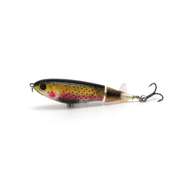 7.5cm bionic artificial fishing swimbait lure on a hook