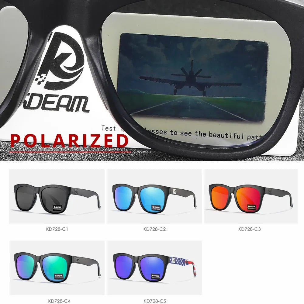 Thickened polarised sunglasses with TAC lenses and PC frame in various colour options