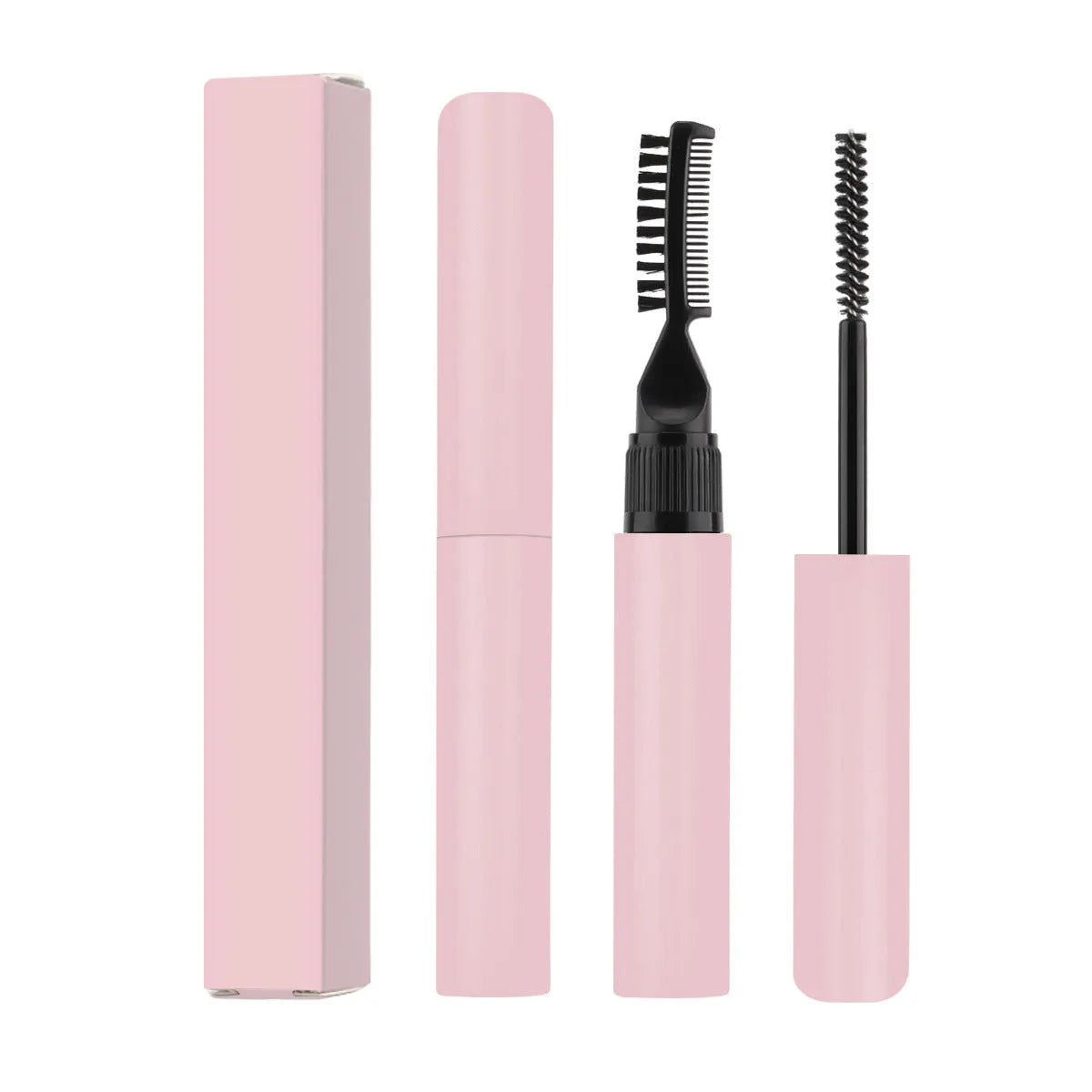 Eyebrow styling brush applicator with eyebrow glue for natural eyebrow shaping