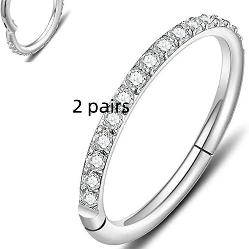 316 stainless steel seamless nose ring showing colour options including black, gold and rose gold finishes