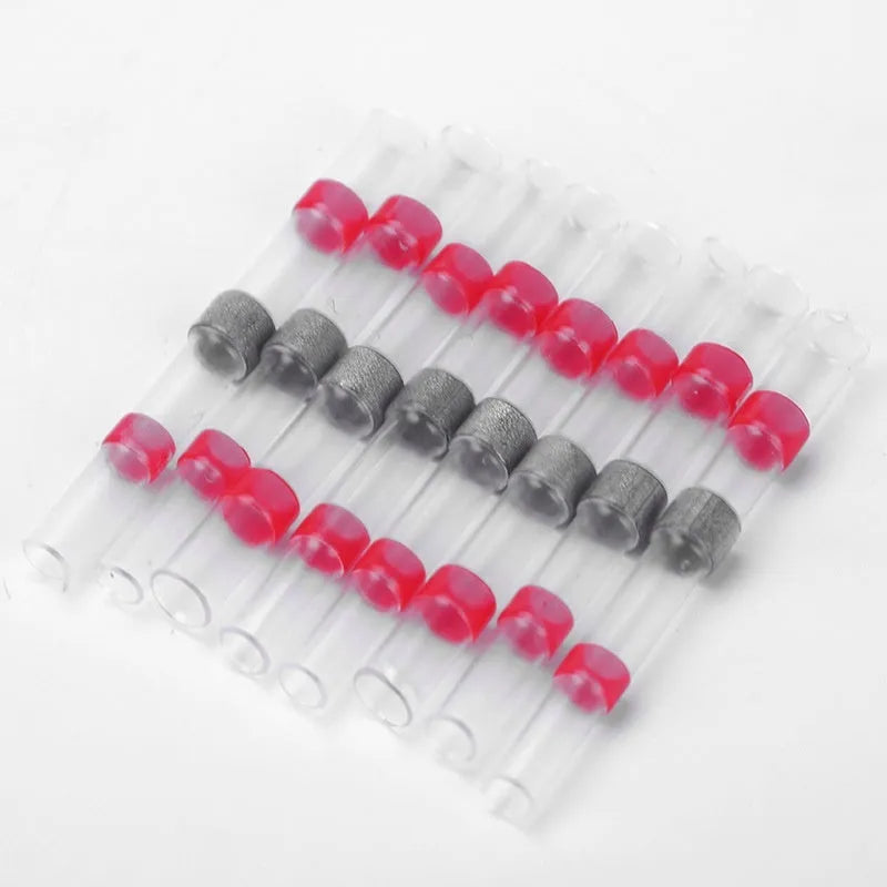 Heat shrink solder ring terminal in seven colours for waterproof electrical connections