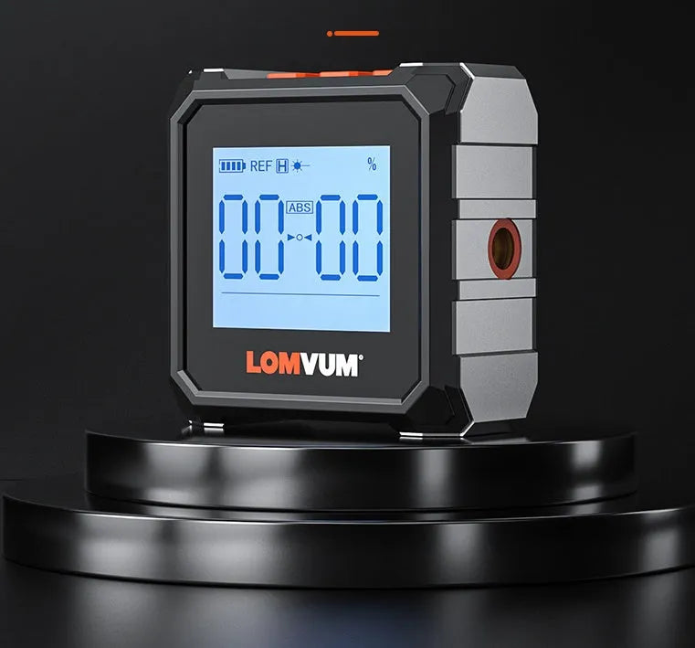 Laser infrared digital inclinometer with 40m range and backlight display for professional measuring
