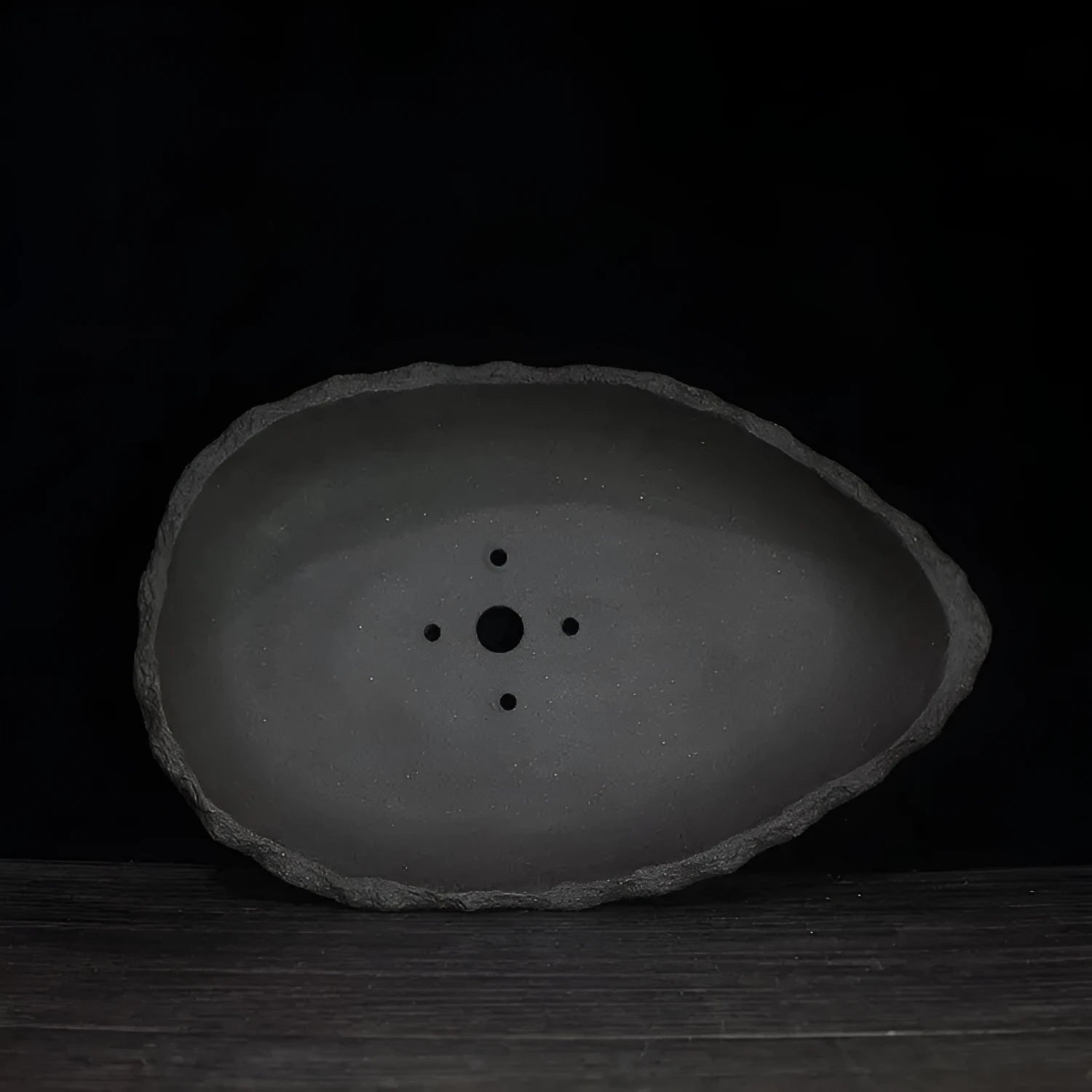 Handmade purple clay flower pot for floor-standing indoor plants in one of five decorative styles