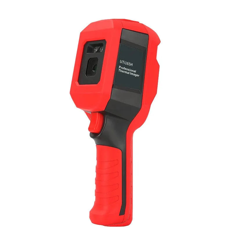 UTi series infrared thermal imager handheld device with display screen showing a thermal image.