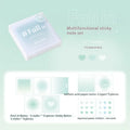 Square 70mm multifunctional notepad with gradient parchment paper and sticky notes in four colour options