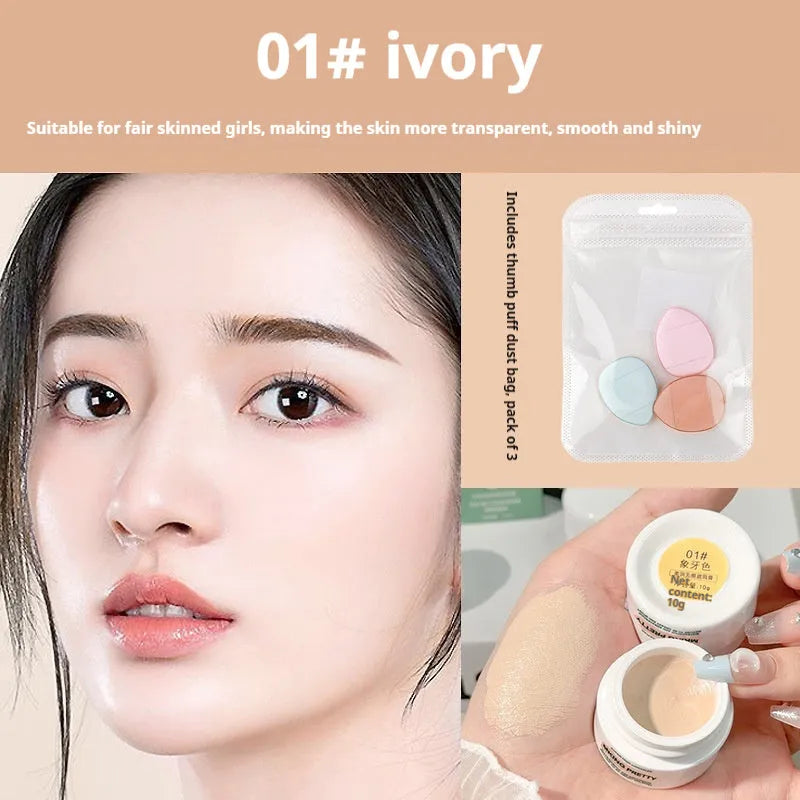 Women's moisturising non marking anti sweat concealer in three shades: Ivory, Natural, Beige