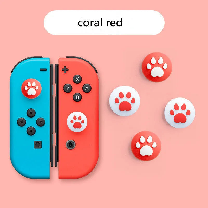 Silicone protective sleeve and joystick caps for Nintendo Switch Lite controller in various colour combinations