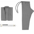 Brazilian Jiu-jitsu gi in cotton blend fabric showing Rose Red colour option with complete top and trousers