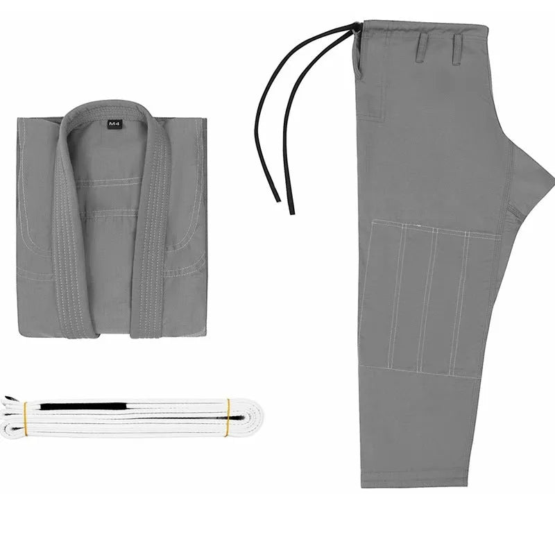 Brazilian Jiu-jitsu gi in cotton blend fabric showing Rose Red colour option with complete top and trousers