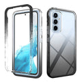 High permeability gradient TPU PC back cover phone case for Samsung Galaxy S20FE in black