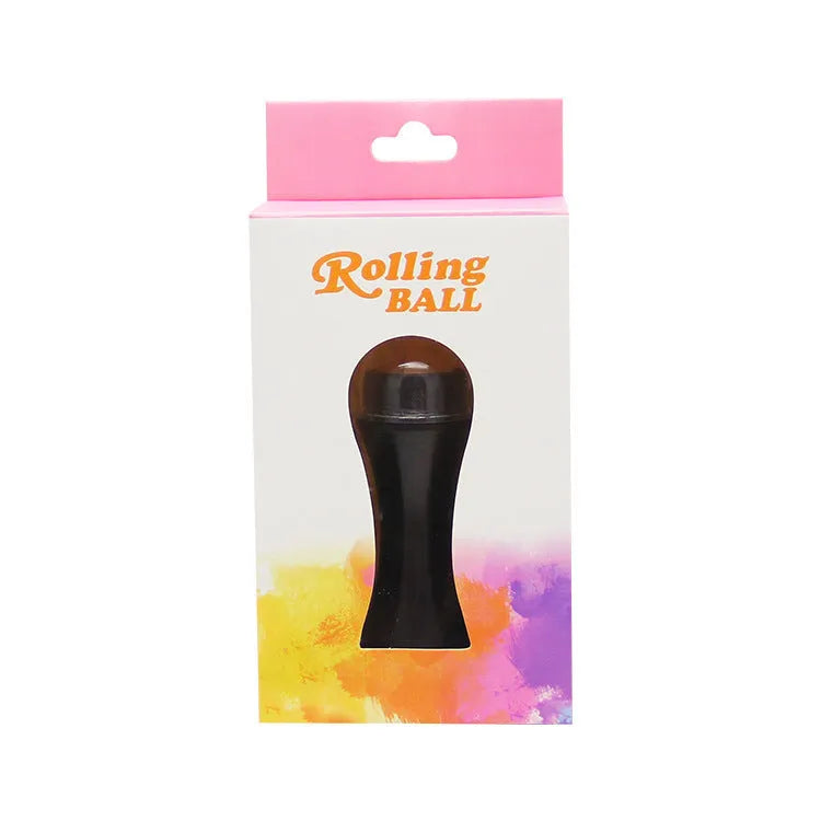 Portable volcanic stone facial roller for oily skin control in four colours