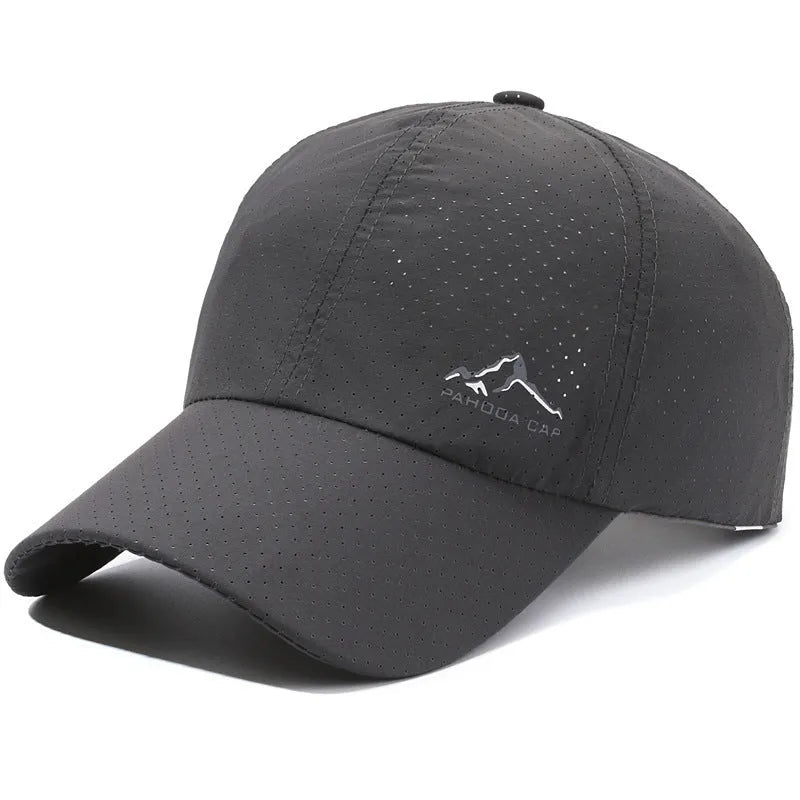 Adjustable Korean-style baseball cap in army green colour on a white background.