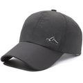 Adjustable Korean-style baseball cap in army green colour on a white background.