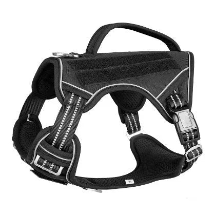 Oxford cloth tactical chest strap harness for search and rescue working dog in camouflage colour