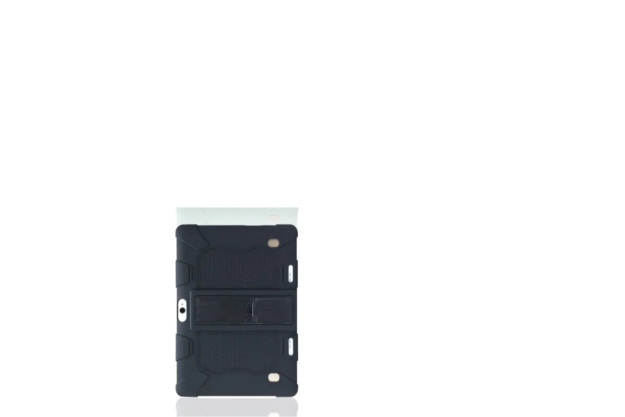 Little Overlord H10 Pro M20 silicone protective case for 10-inch tablet in multiple colour options showing stand function.